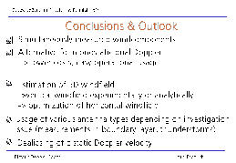 Conclusion & Outlooks