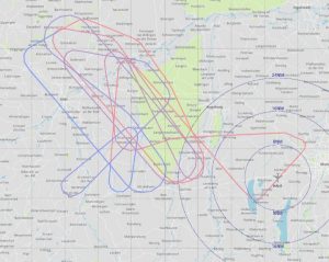 EMC flight track